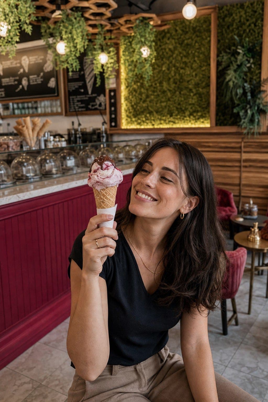 Coni di gelato artigianale Cremglassè appena mantecato