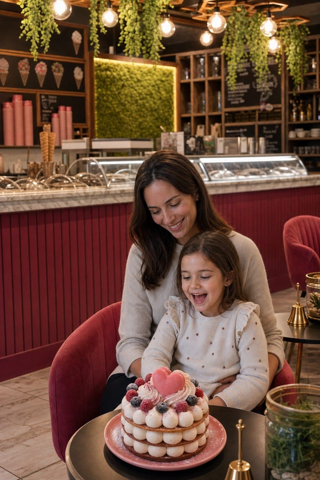 Banco gelato Cremglassè con mantecatura a vista sotto cupole trasparenti