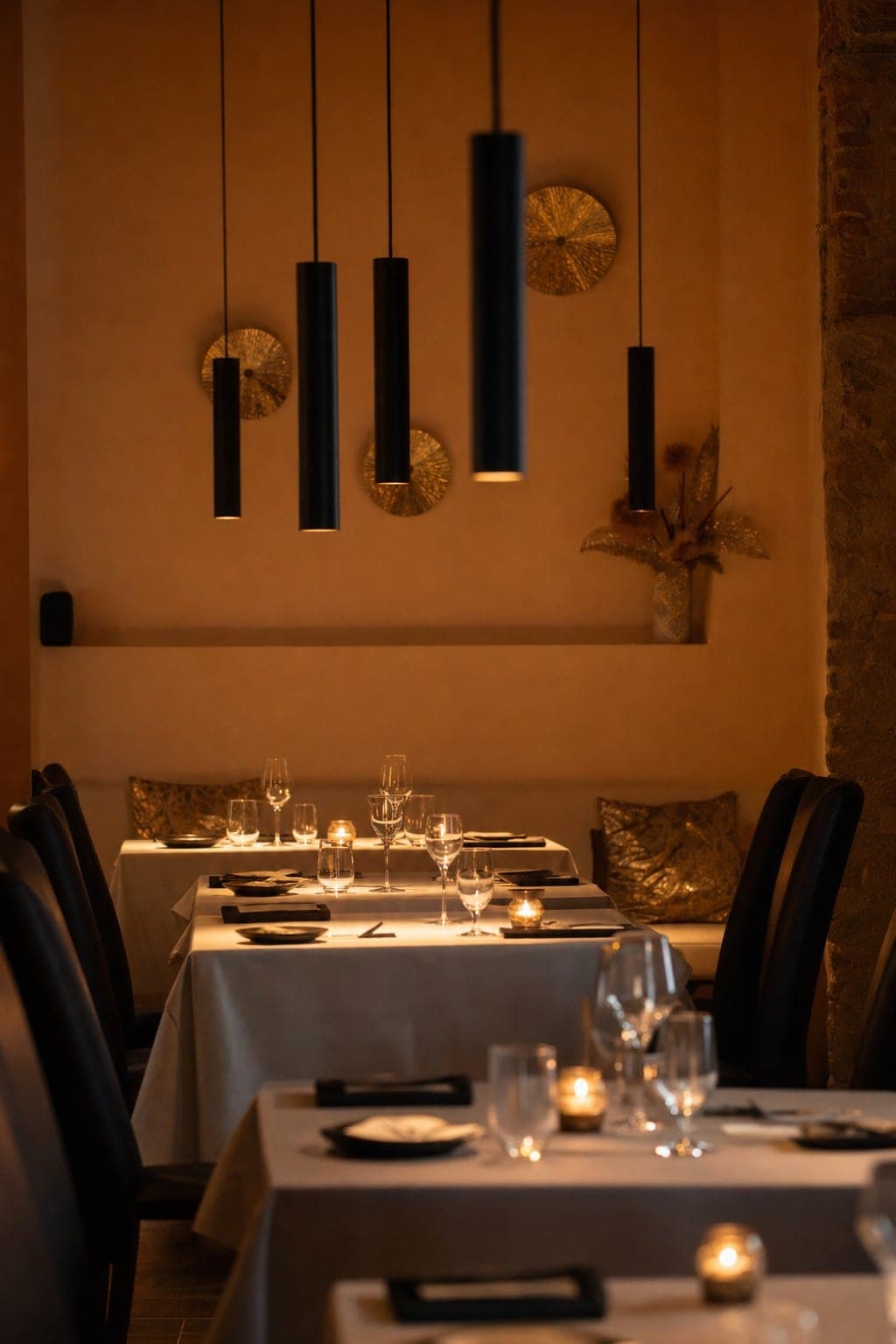 Sala interna di Deba Restaurant, atmosfera calda e intima