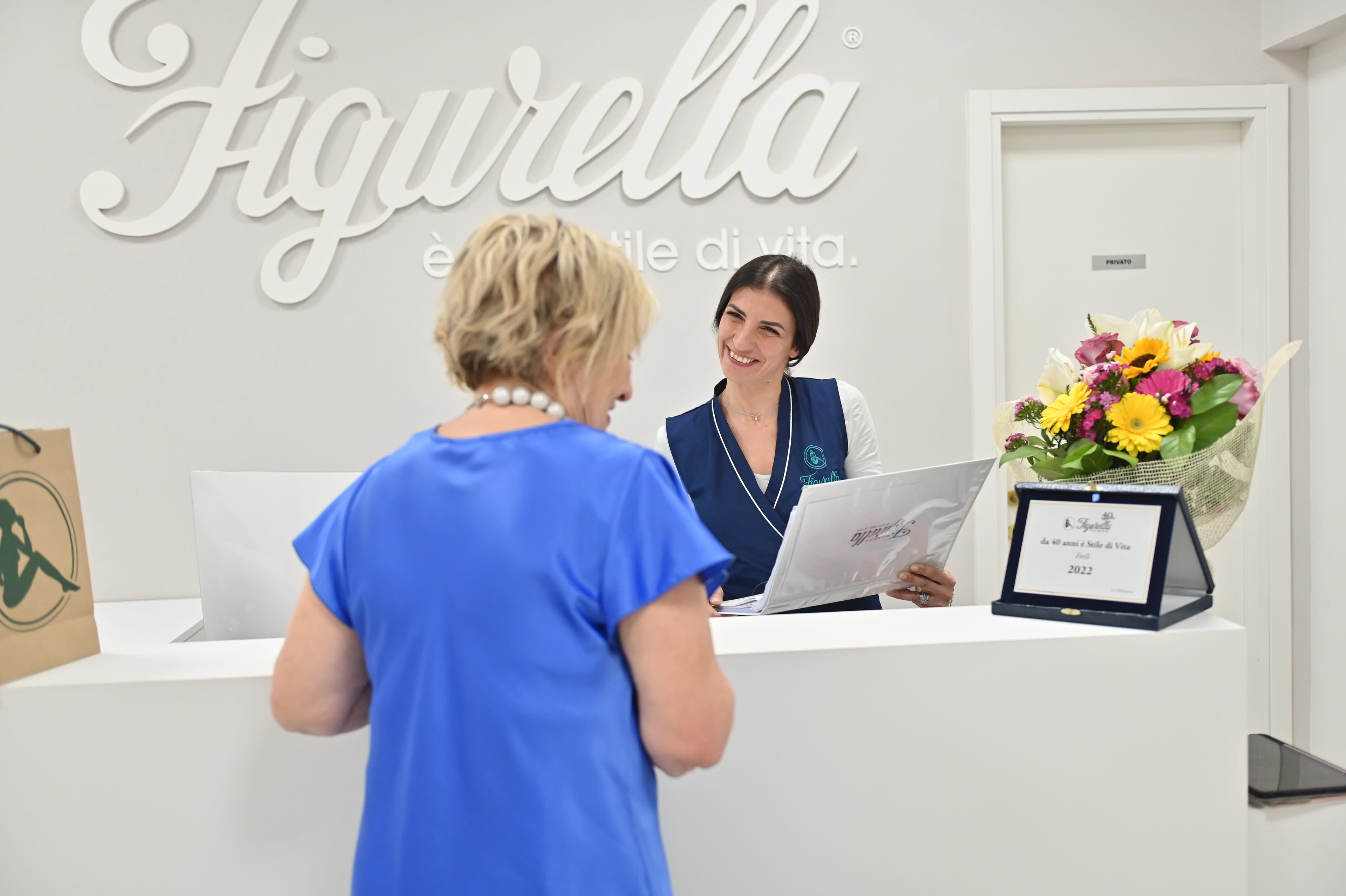 Assistente Figurella durante una consulenza personalizzata