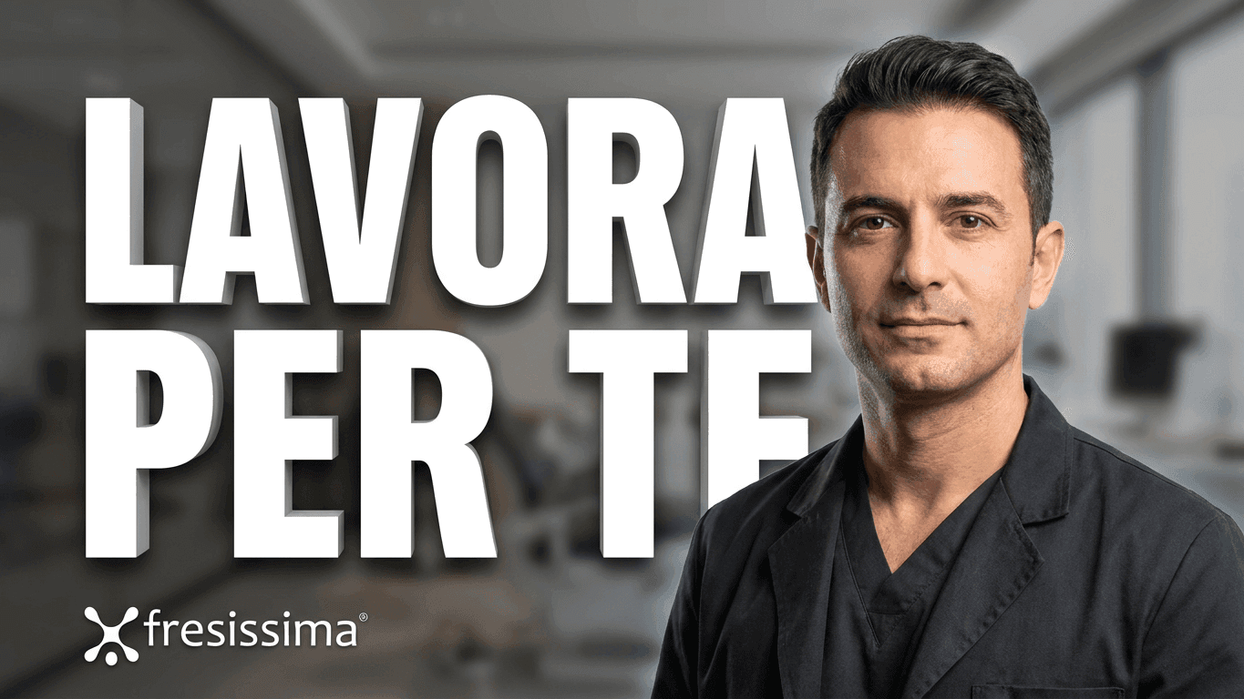 Dentista Fresissima nel proprio studio dentale