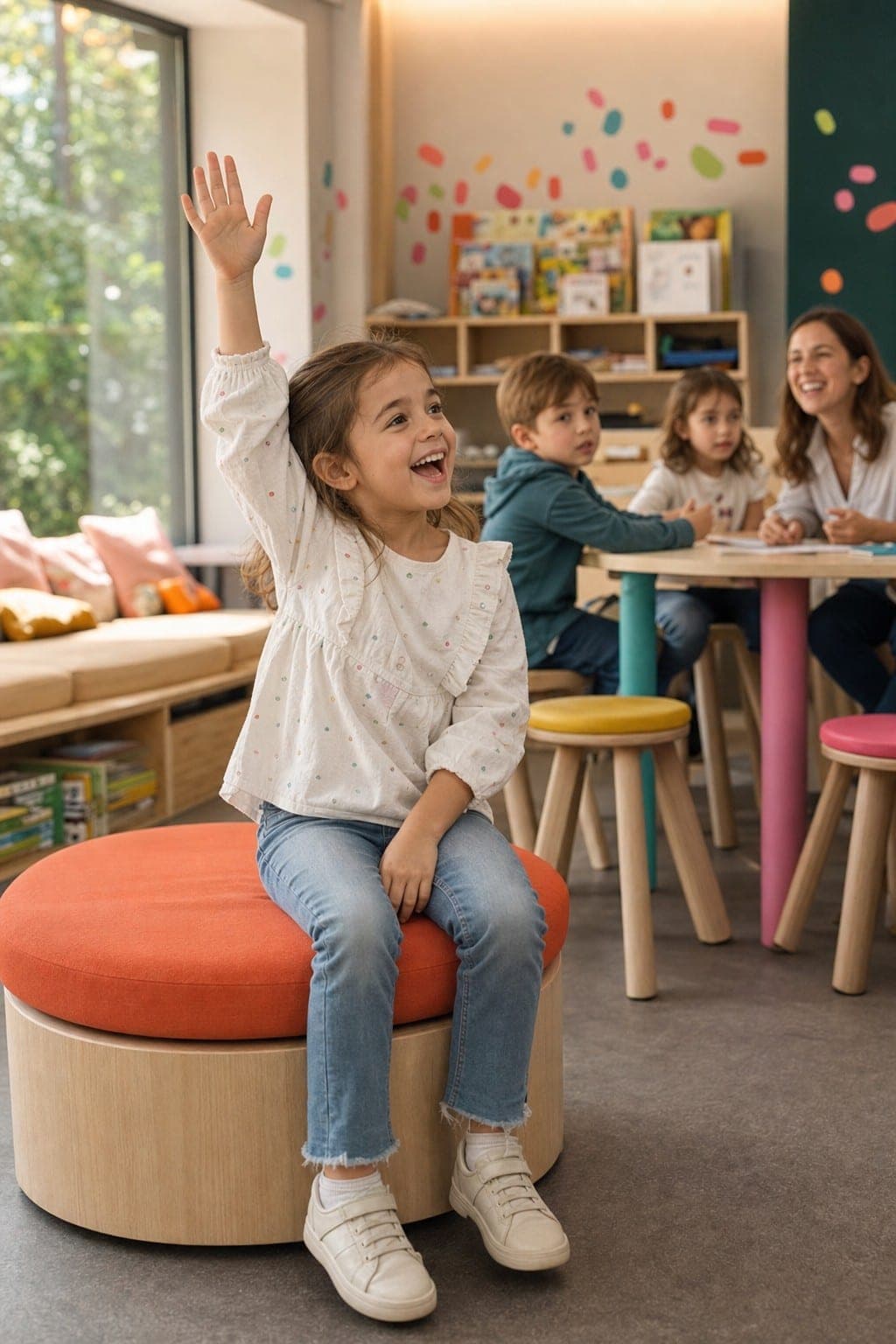 Interni colorati di una scuola di inglese Kids&Us