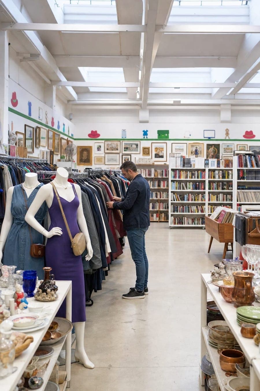Store Mercatino: reparto abbigliamento e accessori second hand
