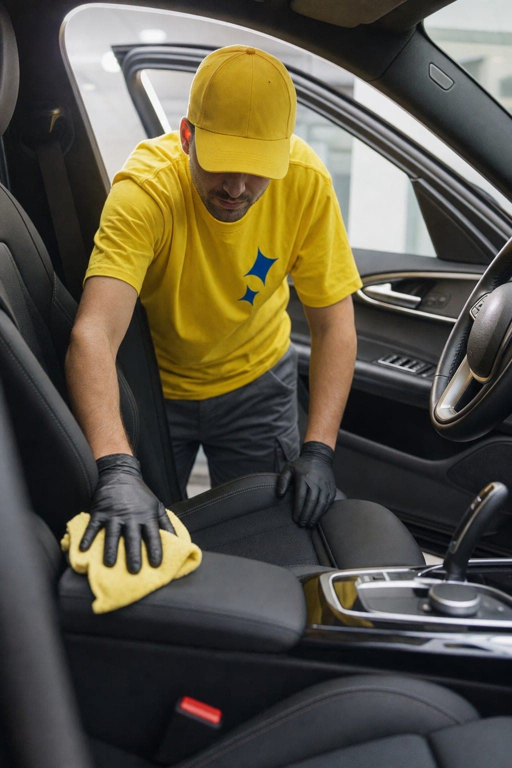 Pulizia degli interni dell'auto con prodotti professionali Mister Lavaggio
