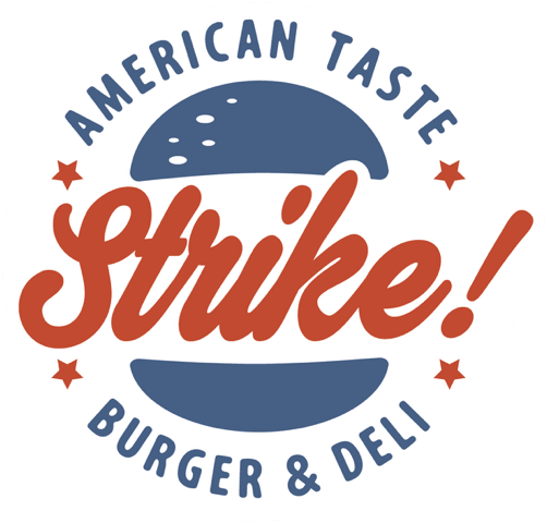 Strike! Burger logo