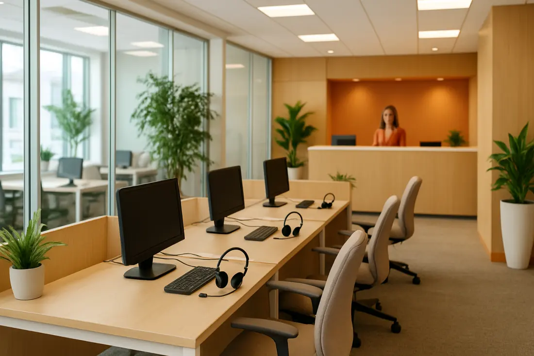 Ufficio di un call center di nuova generazione