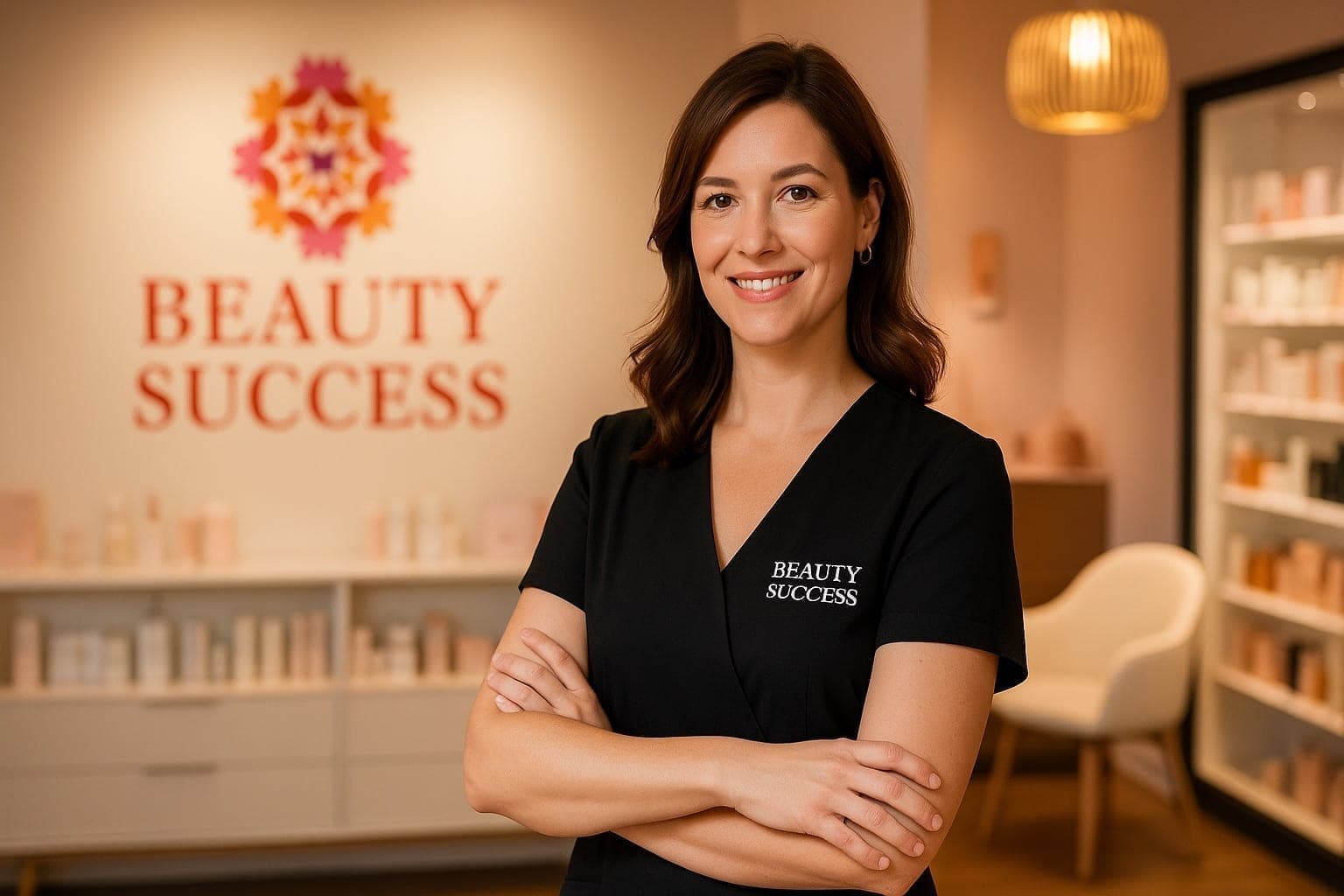 Franchisée Beauty Success dans son institut